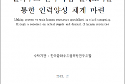 클라우드 인력 수급 실태조사를 통한 인력양성 체계 마련