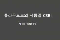 클라우드로의 지름길 CSB