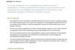 Analyzing the Role and Skills of the Cloud Architect