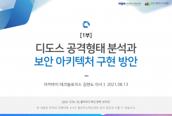 [1부] DDoS 공격 형태 분석과 보안 아키텍처 구현 방안